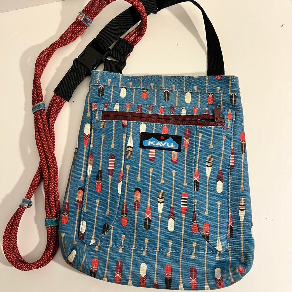 Kavu blue crossbody bag with
